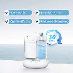 Azoss Smart Aroma Mist Diffuser, Black – 400ml Bluetooth-Controlled, Silent, Energy-Saving Aromatherapy Machine for Home, Office, Hotel in Qatar