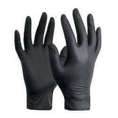 AZOSS | Black Nitrile Powder Free Disposable Glove, Pkt 100 - X-Large Azoss Trading