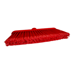 Azoss red color floor cleaning brushes are great for solid scrubbing action on floors and can work with wet or dry cleaning detergents, shop now online in Qatar