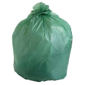 Biodegradable Garbage Bag, Size 85 x 110 cm, Color Green, 25 Microns Azoss Trading