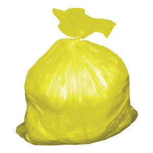 Biodegradable Garbage Bag, Size 85 x 110 cm, Color Yellow, 25 Microns Azoss Trading