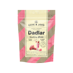 Packaging of Dave & Jon's Dates with Strawberry Milkshake, a unique healthy snack combining dates and milkshake flavor.