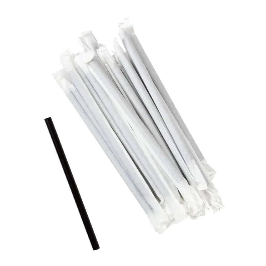 Disposable Paper Straws with Wrap Azoss Trading