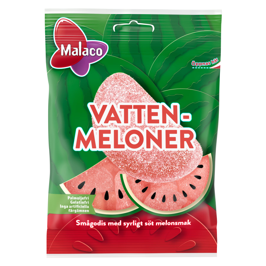 Malaco Sour Watermelon Gummy Candy