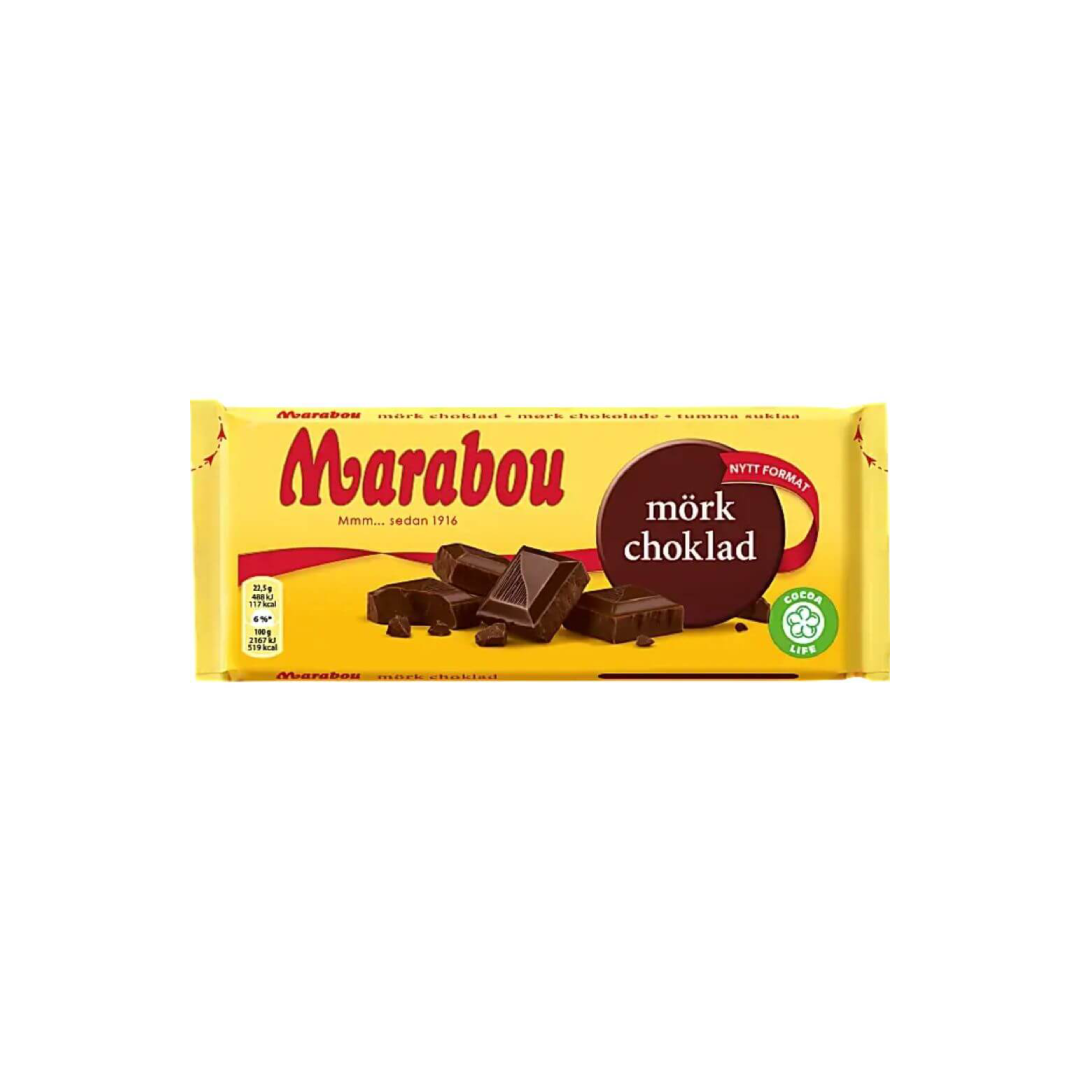 Marabou Dark Chocolate Bar – 43% Cocoa – 180g