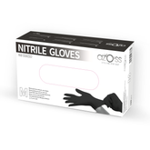 AZOSS | Black Nitrile Powder Free Disposable Glove, 100Pcs - Medium