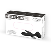 AZOSS | Black Nitrile Powder Free Disposable Glove, 100Pcs - Small