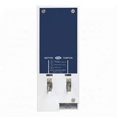 HOSPECO | Sanitary Napkin and Tampon Dual Dispenser, White, Metal