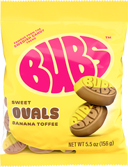 BUBS Goody Banana Toffee Ovals 90g