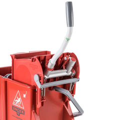 UNGER | COMSR 15 Liters Red Mop Bucket with Side-Press Wringer
