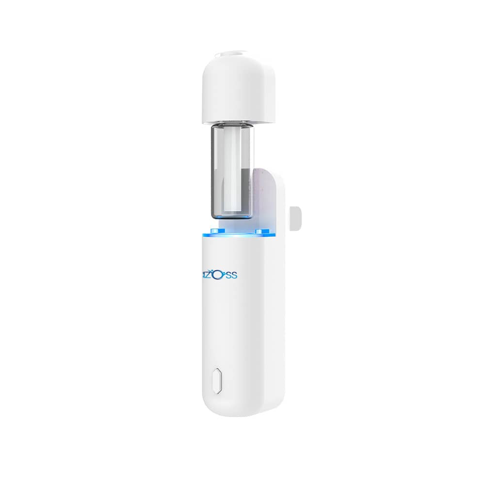 Azoss Mini Car Vent Clip Fragrance Diffuser with Ultrasonic Nano-Atomization, Smart Motion Sensor, Rechargeable Battery in Black for Long-Lasting Car Air Freshness in Qatar