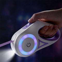 5M LED Retractable Dog Leash with RGB Light