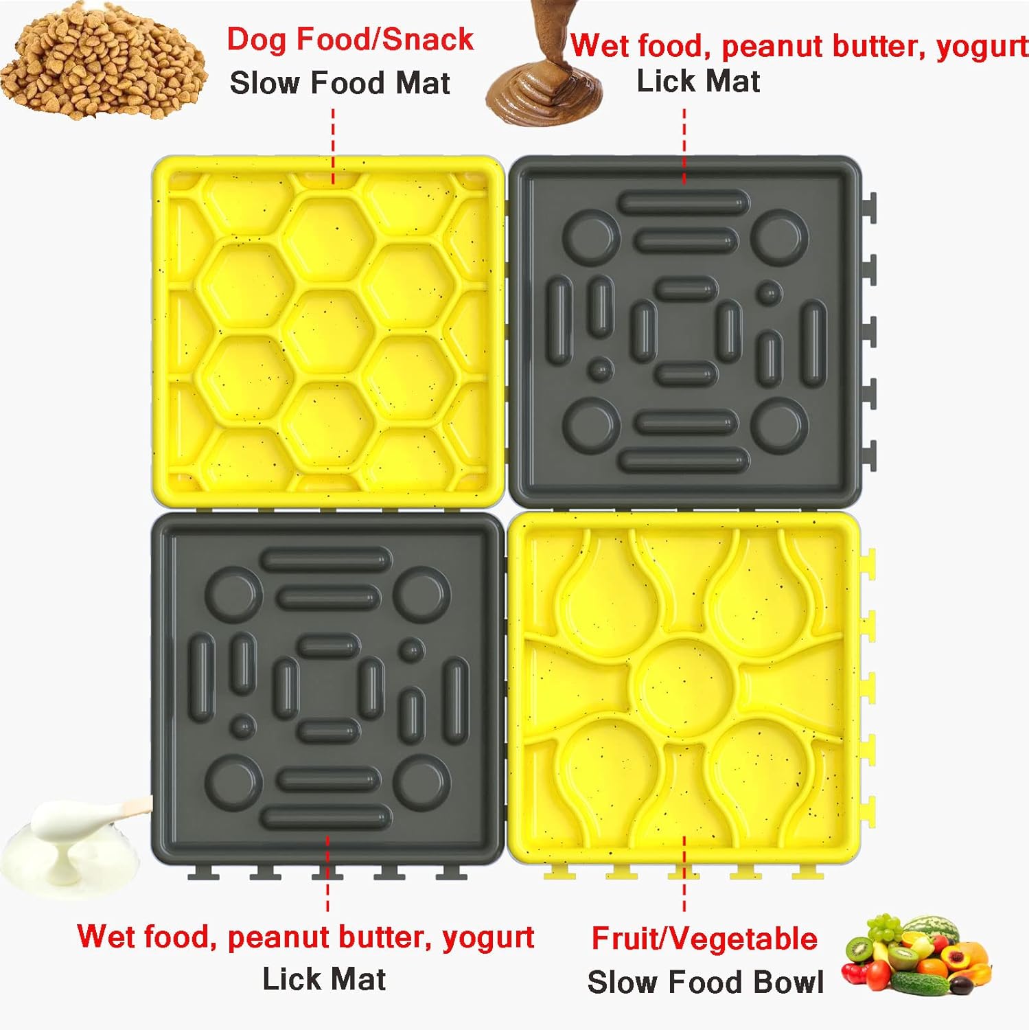 Slow Feeder Pet Bowl Anti-Slip