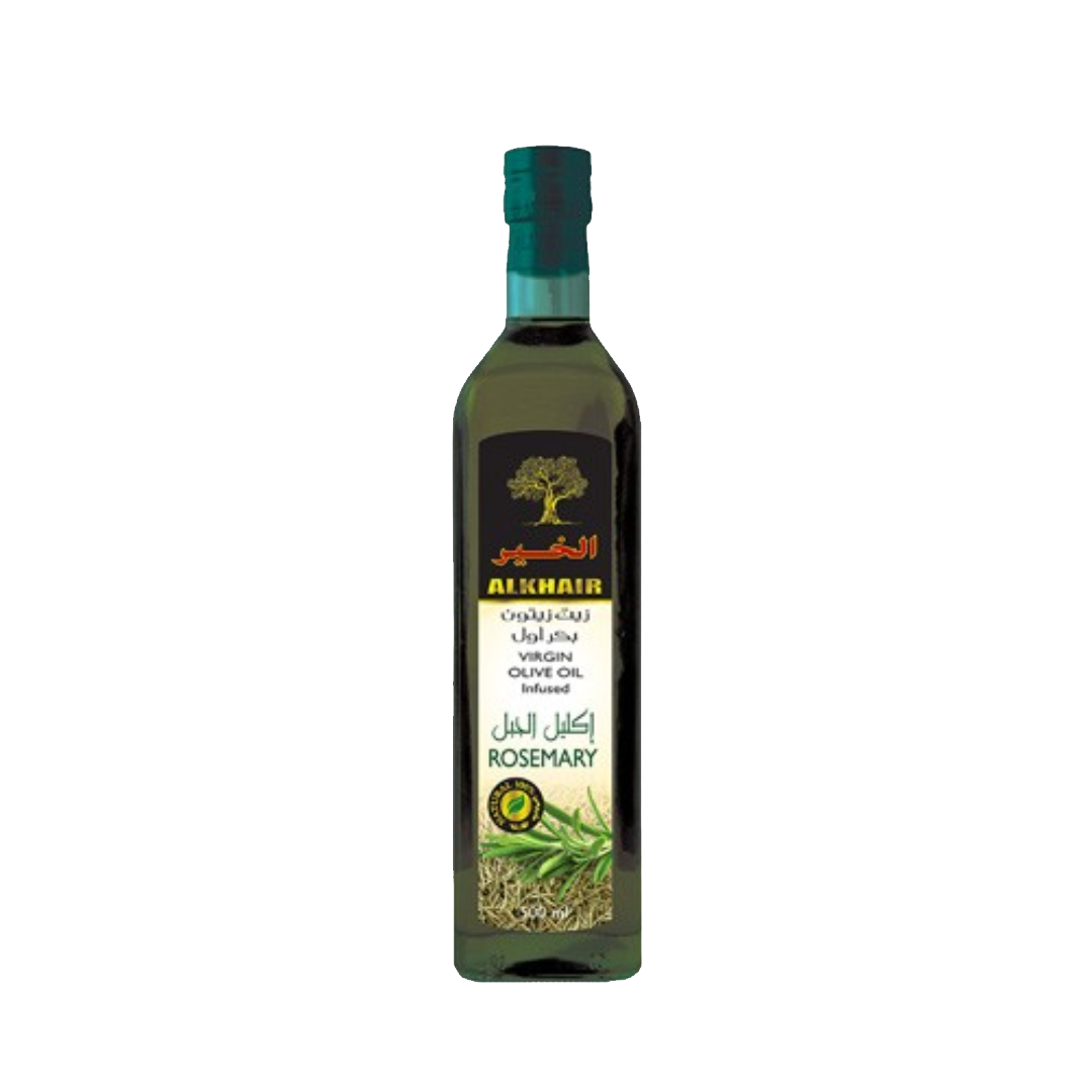 Al Khair Extra Virgin Olive Oil Infused with Rosemary – 500ml