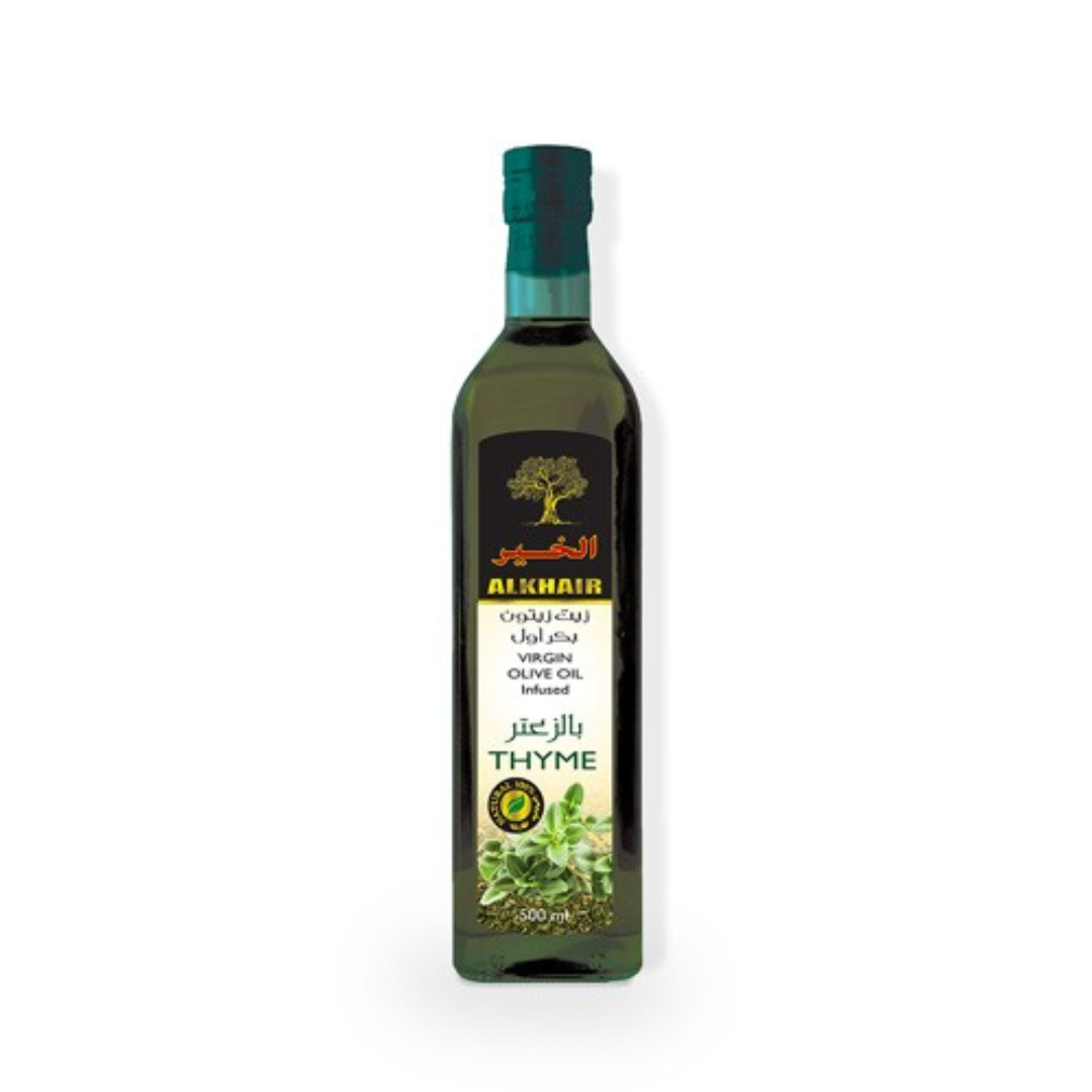 Al Khair Extra Virgin Olive Oil Infused with Thyme – 500ml