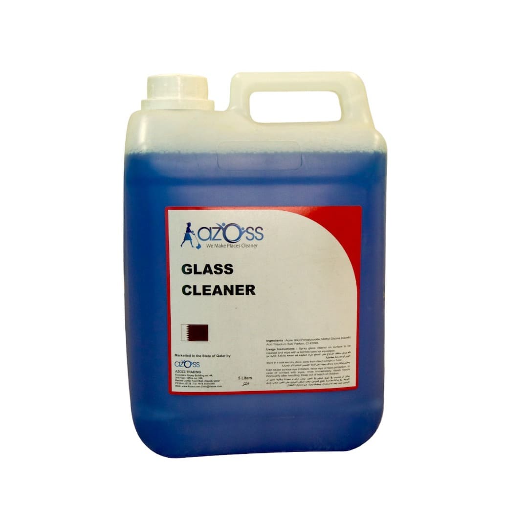 Azoss glass cleaning chemicals is the go-to choice for achieving spotless, streak-free glass surfaces. Our advanced formula effortlessly removes fingerprints, smudges, and dirt, leaving your windows, mirrors, and glass furniture sparkling clean. Experience the power of Azoss for unmatched clarity in Qatar.