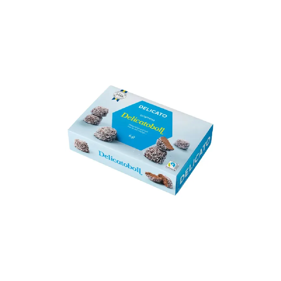 Classic Swedish Mocha Chocolate-Coconut Balls 6 pcs (240g)