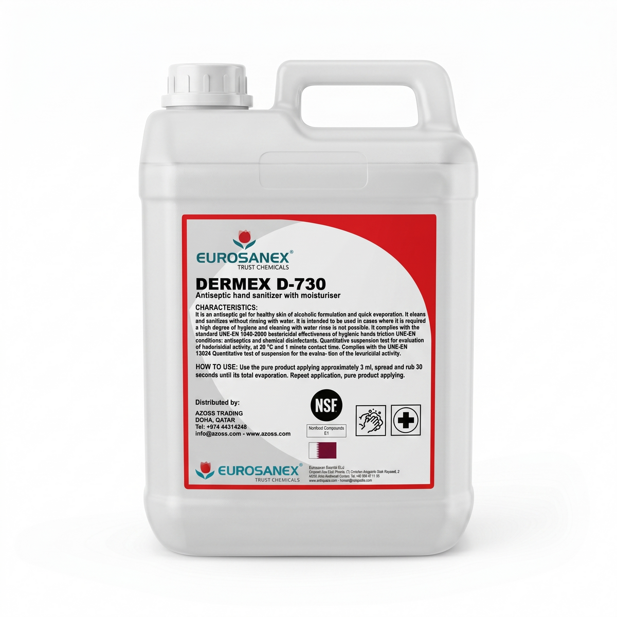 DERMEX | Alcohol-based hand Sanitizer 5Liters