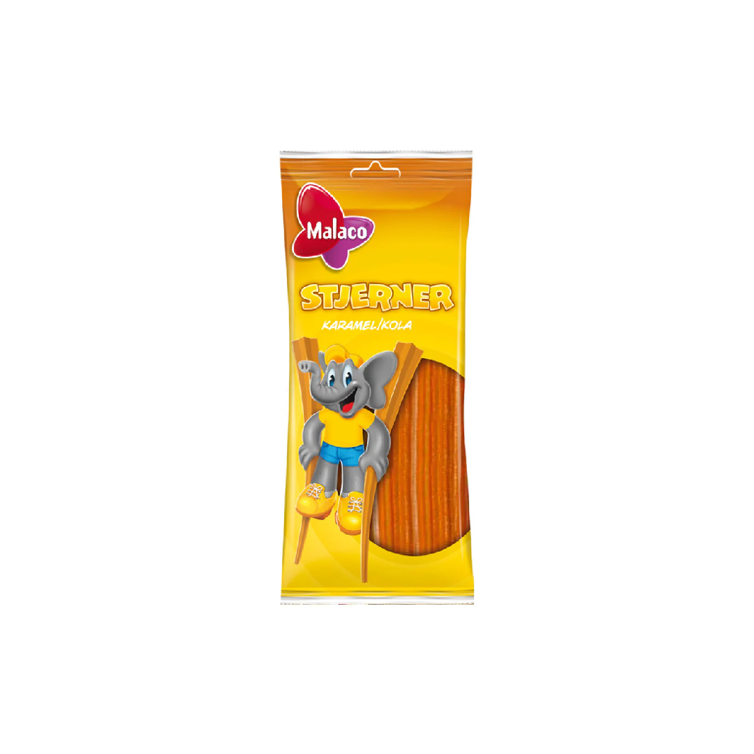 Malaco Caramel Star-Cola Straws
