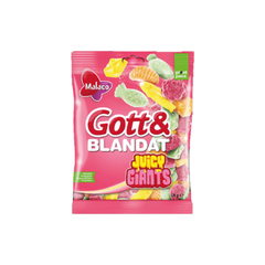 Malaco Juicy Giants Fruit-Flavored Gummy Candy – 170g Bag
