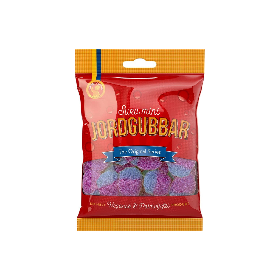 Sour Mini Strawberry Gummy Candy - Vegan