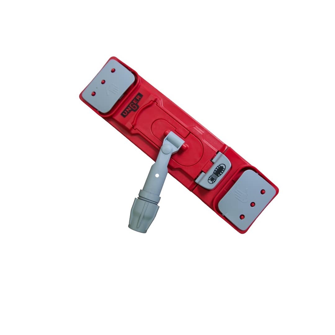 Large 16” surface provides more direct cleaning contact, more scrubbing pressure - red