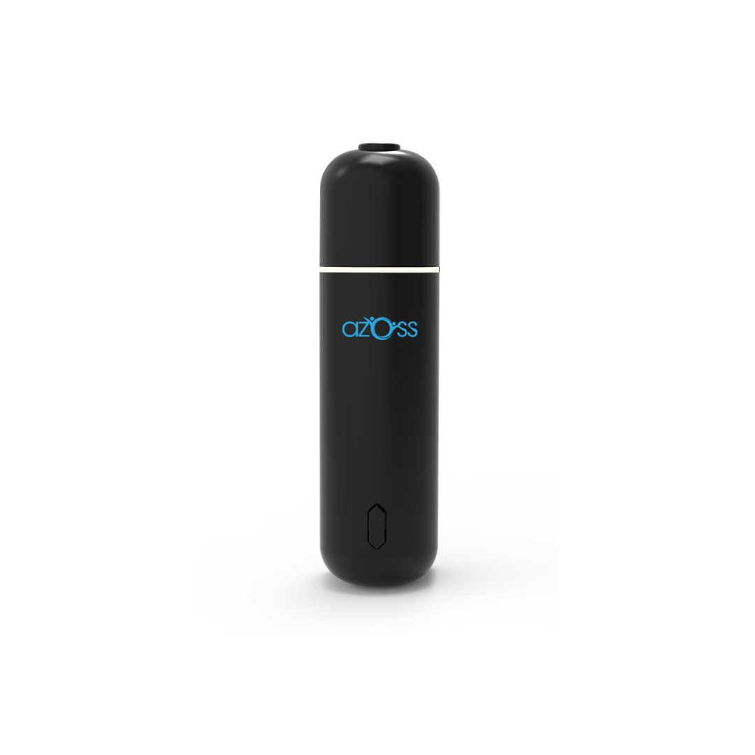 Azoss Mini Car Vent Clip Diffuser: Ultrasonic Nano-Atomization, Smart Motion Sensor, Rechargeable, Black. Long-Lasting Freshness for Qatar.