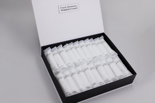 Velveta Premium Cotton Wet Towels - Oud Scent 20pcs