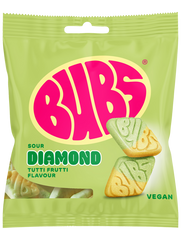 BUBS Sour Diamond Tutti Frutti Candy 155g
