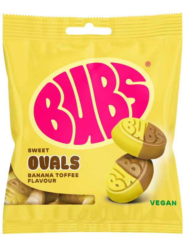 BUBS Sweet Ovals Banana Toffee Candy 155g