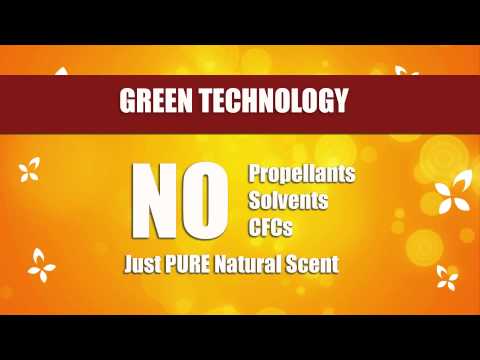 AZOSS | Oxygen Powered, environmentally-friendly air freshening Dispenser, White
